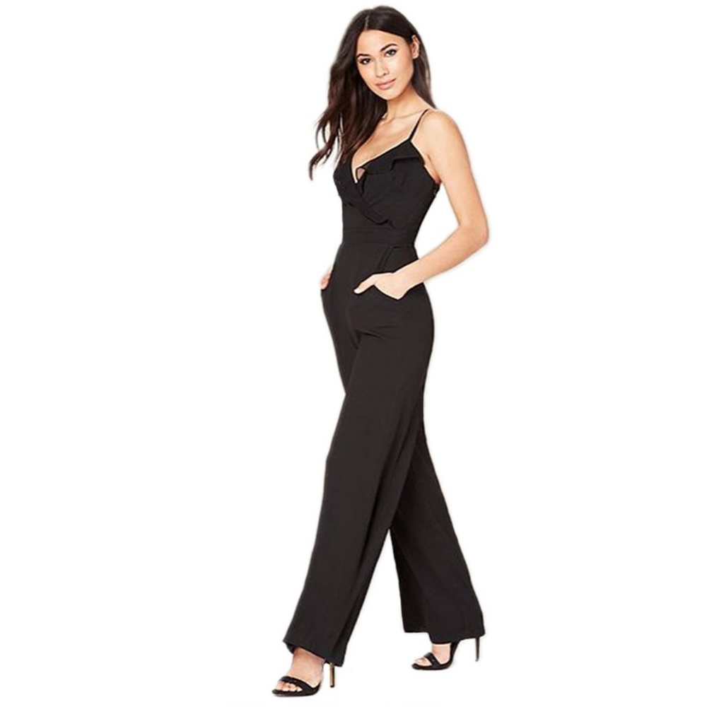 Sleeveless V Neck Sexy Siamese trousers - Picture 4 of 8